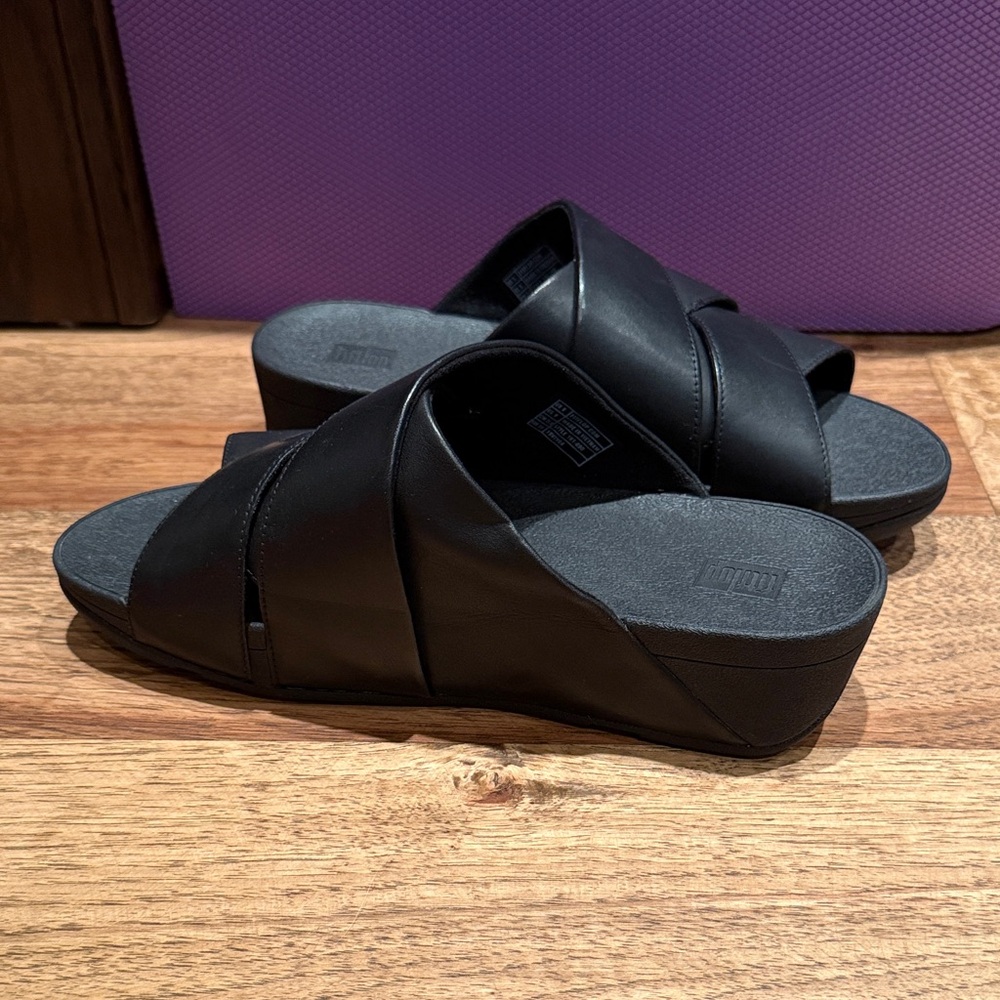 Fitflop Black Leather Mules